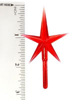 Red Medium Acrylic Stars (5pcs)