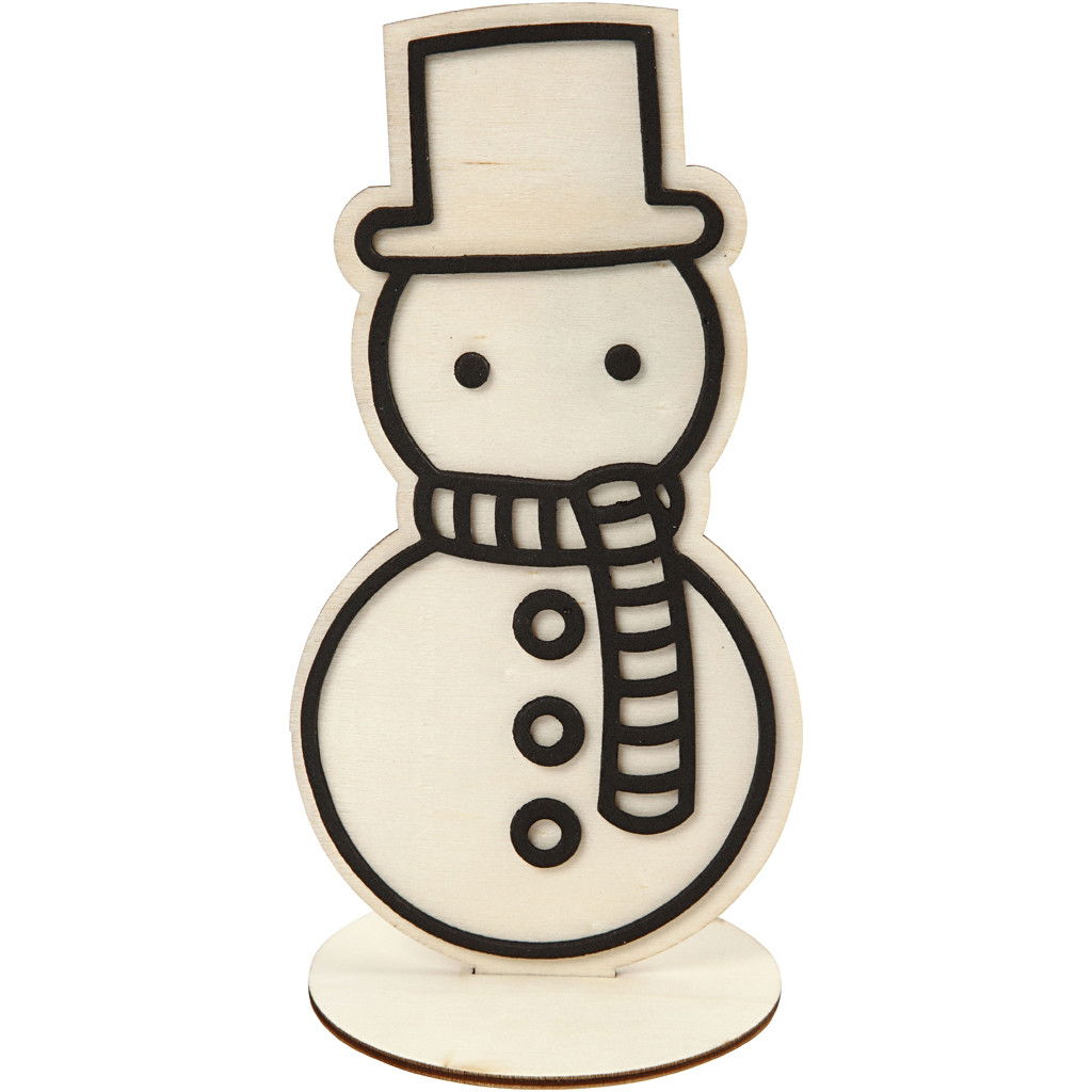 CH791947 Snowman Wooden Figure