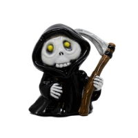 Painted Grim Reaper ceramic bisque blank for Halloween pottery painting