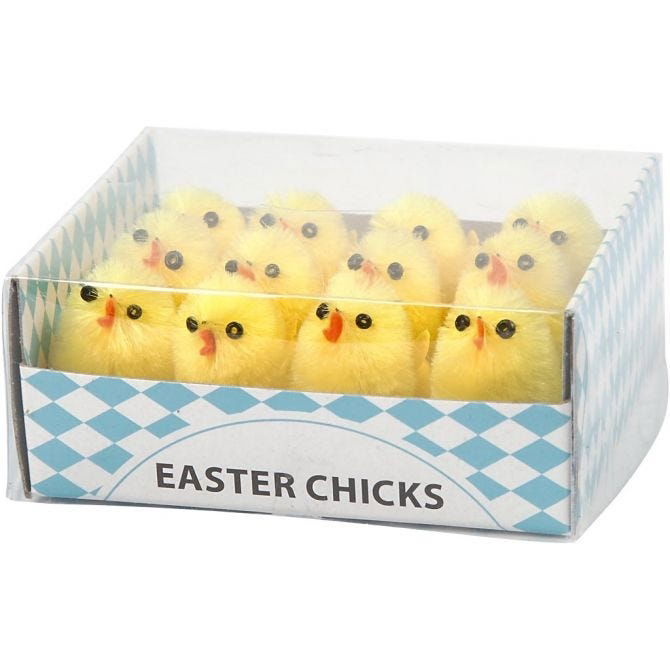 CH51653 Easter Chicks Craft Decoration, yellow