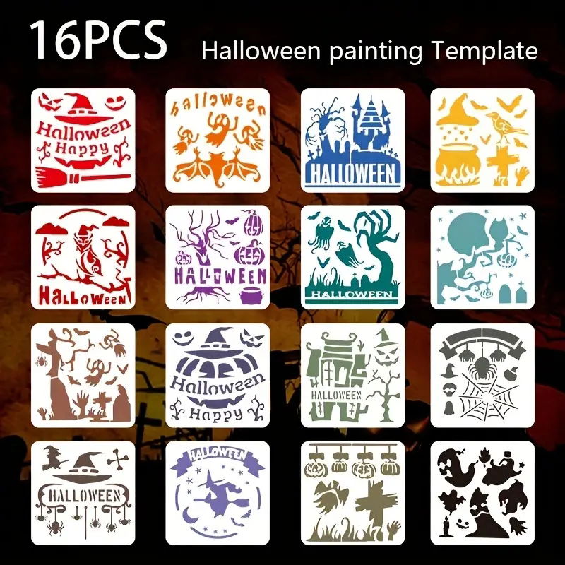 Halloween Stencil Set (16)