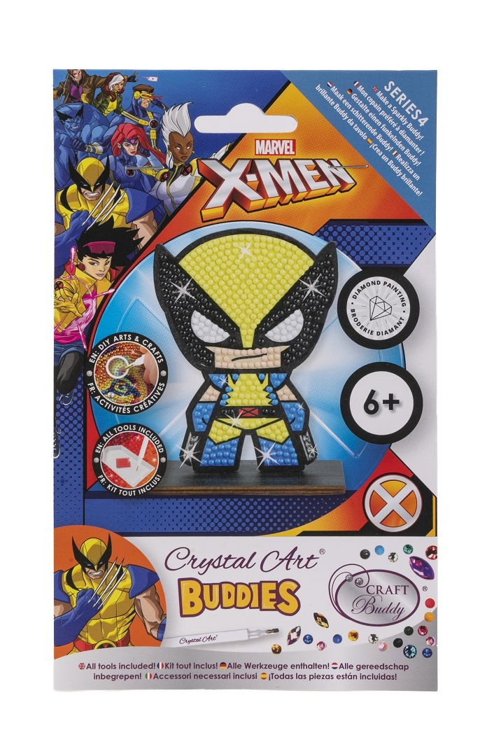 CAFGR-MCU017 Wolverine- Marvel Crystal Art Buddy Kit packaging