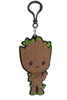 CABC-MCU001 Groot Marvel Series Crystal Art Kit Bag Charm Finished