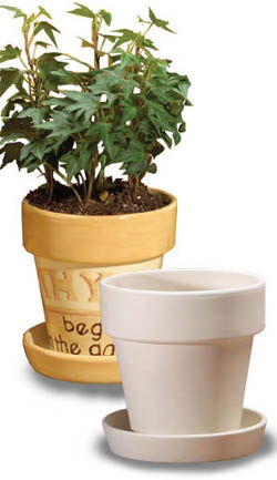 5057 Small Flower Pot and Saucer