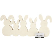 Wooden Bunnies 11cm H x 30cm W