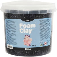 780860 Black Glitter Foam Clay 560g