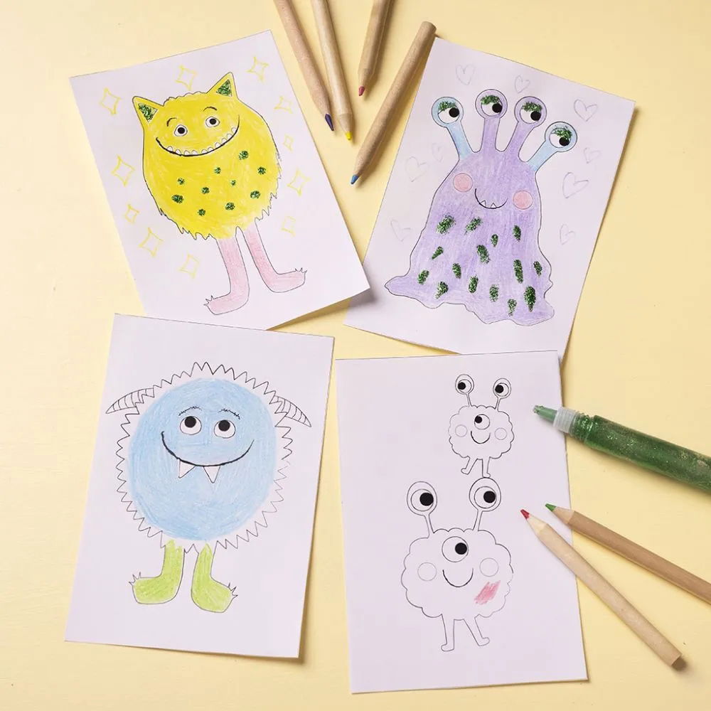 Monster- Mini Colouring Craft Kit