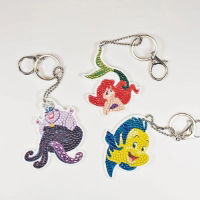 Little Mermaid - Disney Crystal Art Keyring Set (3 asstd)