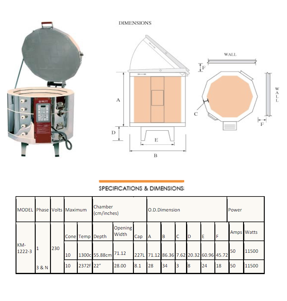 KM1222 Specifications