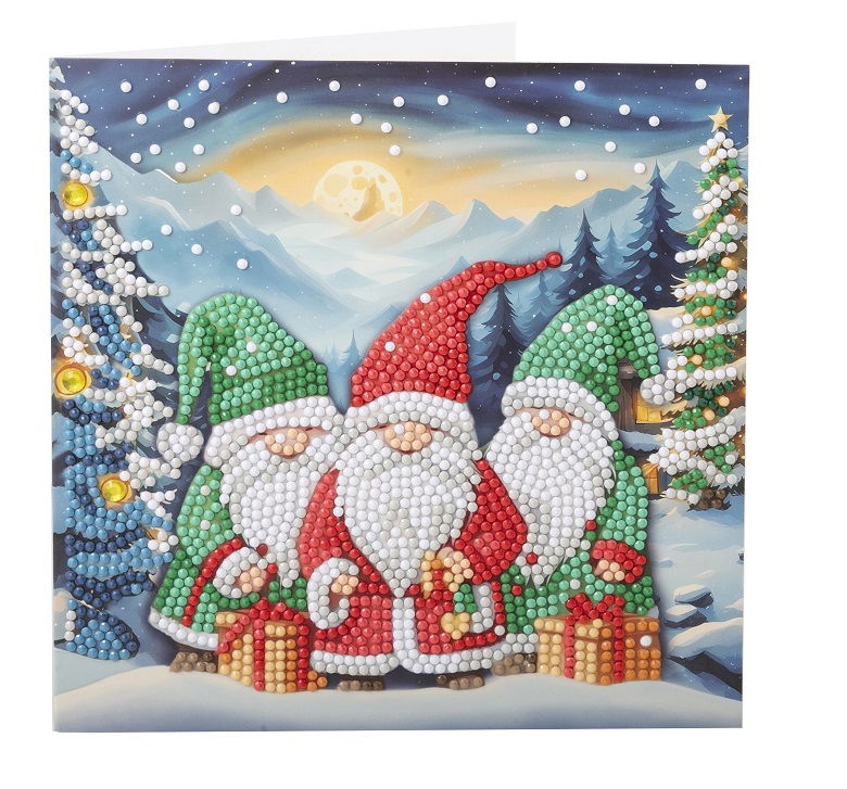 Arctic Friends- Crystal Art Card Kit 18cm