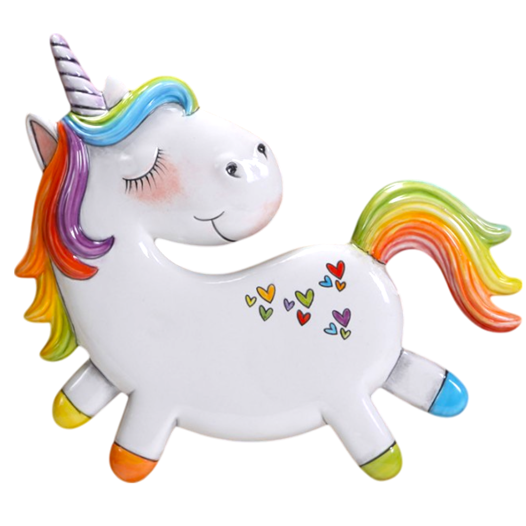 Unicorn Plaque Paint Your Own Pottery Ceramic Bisque Blank