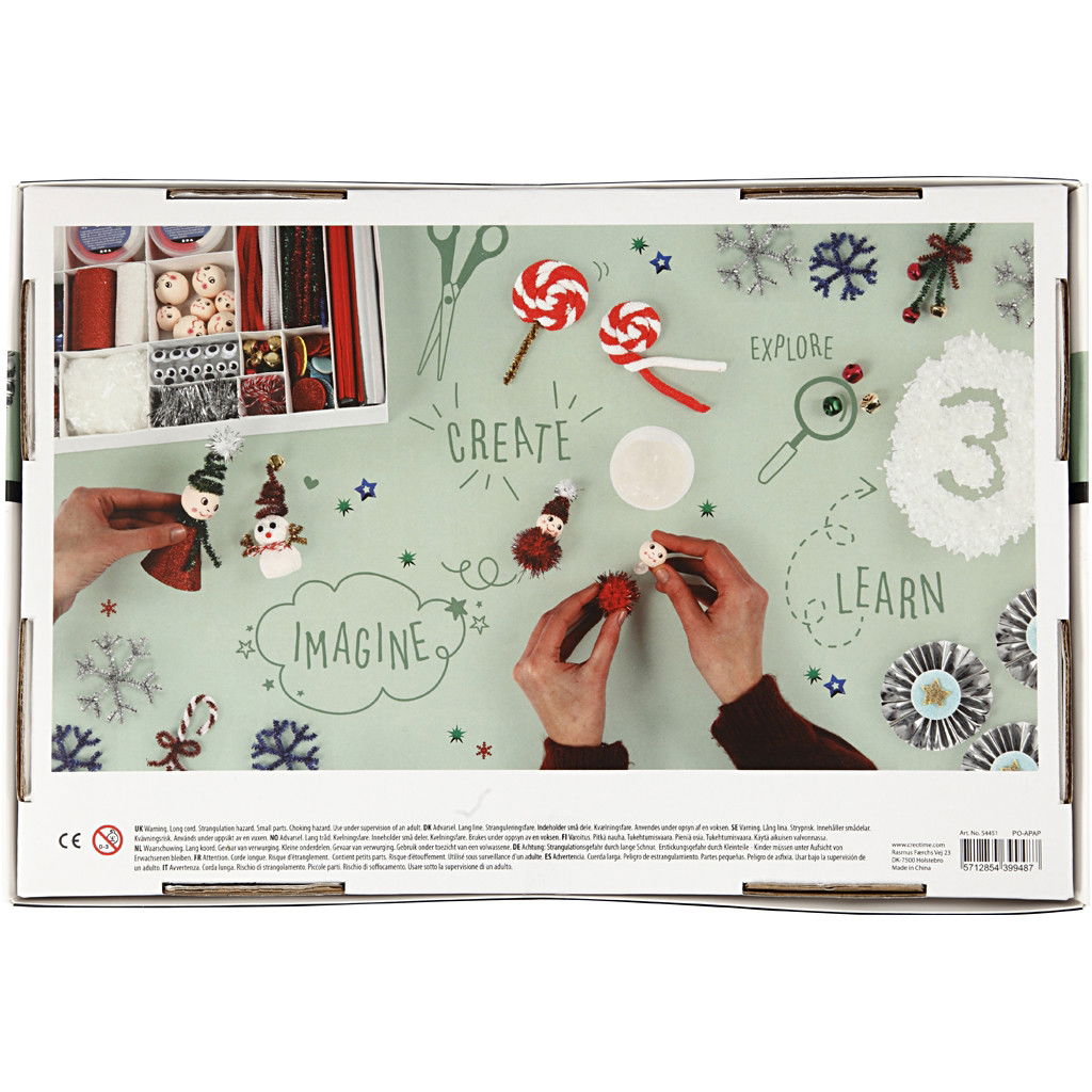 Magical Christmas Creative Craft Gift Box 54451 reverse of box