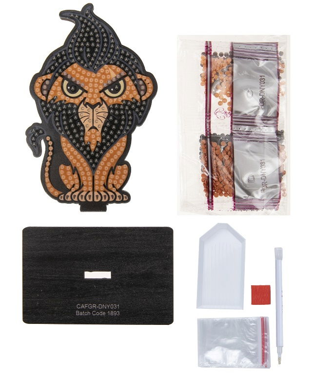 CAFGR-DNY031 Scar Crystal Art Buddy Kit contents