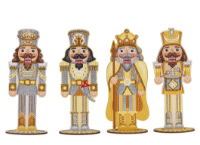 Golden Nutcrackers (4 asstd) - Crystal Art XL Buddies