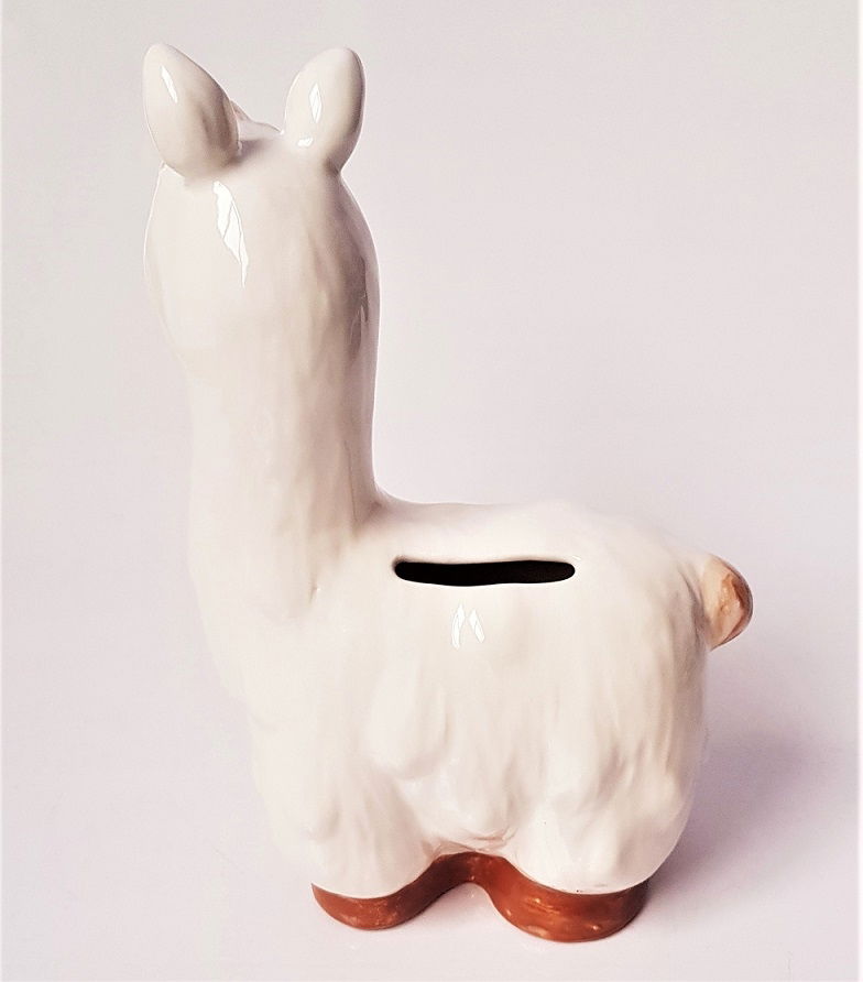 Llama Money Bank coin slot