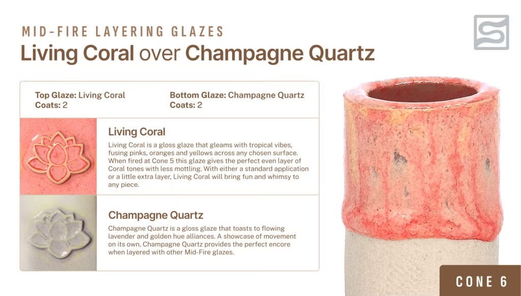 Living Coral- Speedball Mid-Fire Glaze 473ml