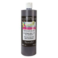 Burnt Umber- Canvas Art Acrylic Paint 473ml 