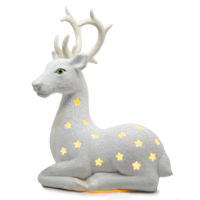 5416 Reclining Deer Lantern Painted Bisqueware Paint Your Own Pottery