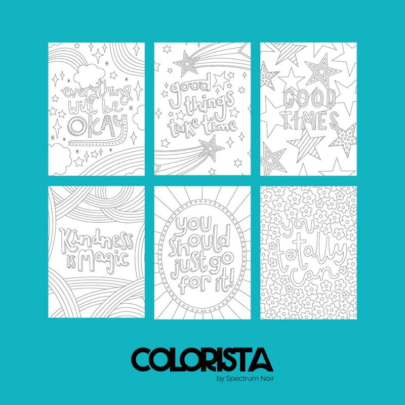 Positive Vibes - Colouring Kit (12 pc)