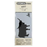 Silhouette stencil of a Highland cow – ideal for animal-themed crafts and projects