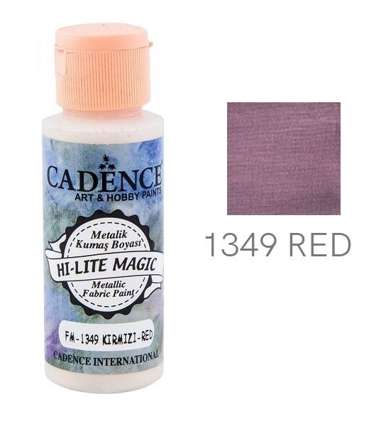 Red Hi-Lite Magic Metallic Fabric Paint 59ml