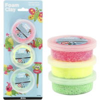 CH78141 Foam Clay Triple Pack 3 x 14g yellow green pink