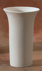 TRUMPET VASE 9.75\"h x 6\"d