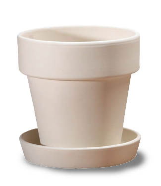 MEDIUM  FLOWER POT /SAUCER