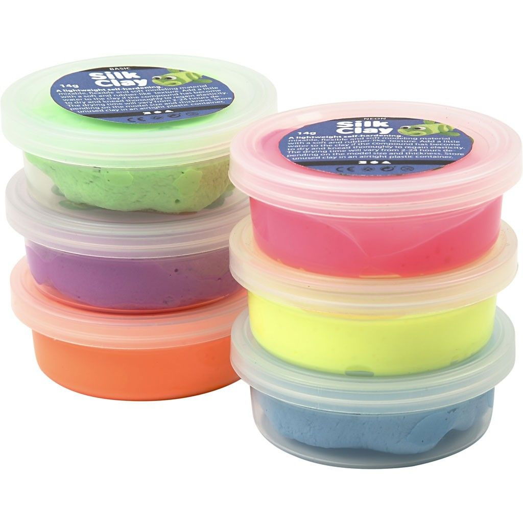 CH79140 Neon Silk Clay 6 x 14g