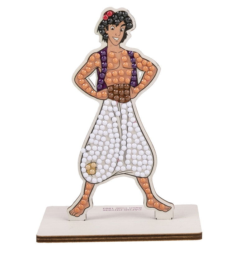 CAFGR-DNY035-05 Aladdin- Disney Crystal Art Buddy Kit completed