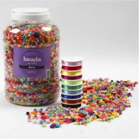 CH61815 Plastic Beads and Elastic Beading Cord