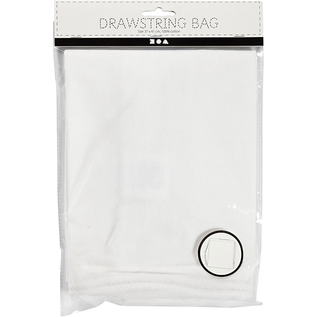 Drawstring Bag Textiles for Decorating in pack