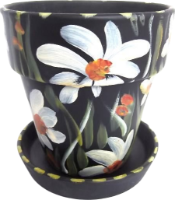 Medium Flower Pot & Saucer 