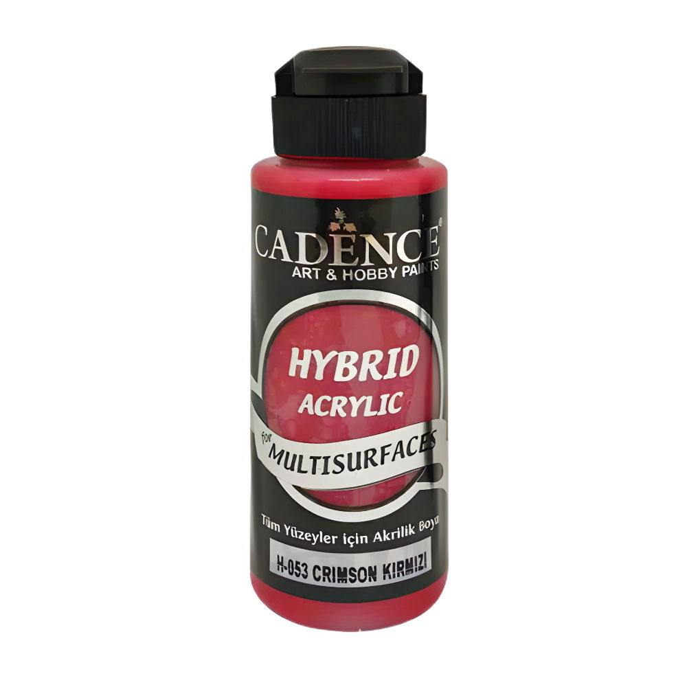 Crimson Red - Hybrid Multisurface Glitter Paint 120ml