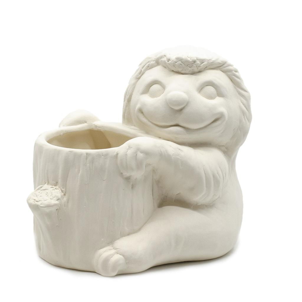 5421 Sloth Planter Unpainted Bisqueware