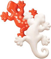 GECKO WALL PLAQUE 7.5" l