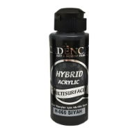 Black - Hybrid Gold Glitter Multisurface Acrylic Paint 120ml