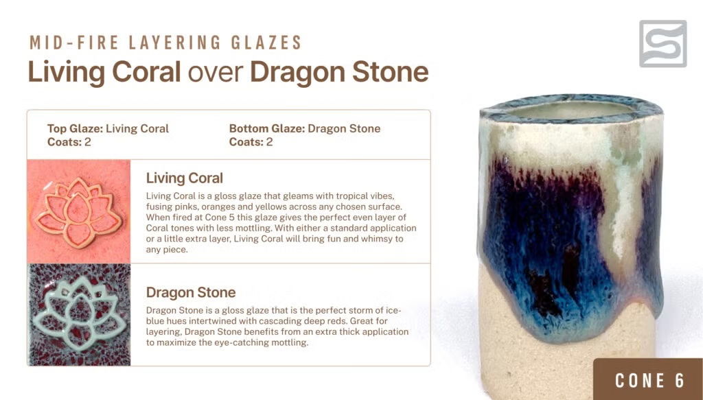 Living Coral- Speedball Mid-Fire Glaze 473ml