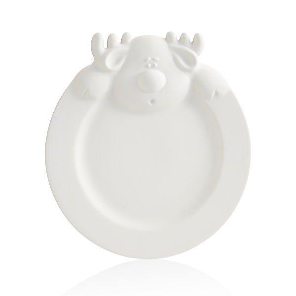 Reindeer Plate 24.1cm D x 26cm L