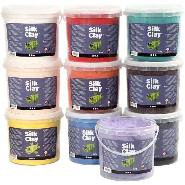 Silk Clay asstd colours pack - 10 x 650g