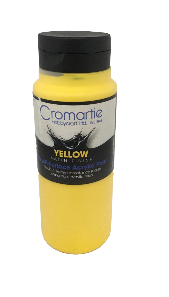 Yellow - Multi Surface Acrylic Paint 500ml