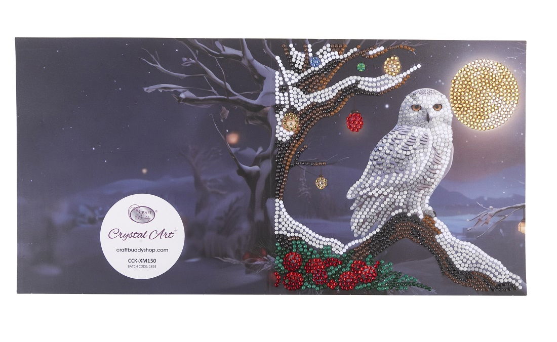 Frosted Moon- Crystal Art Card Kit 18cm