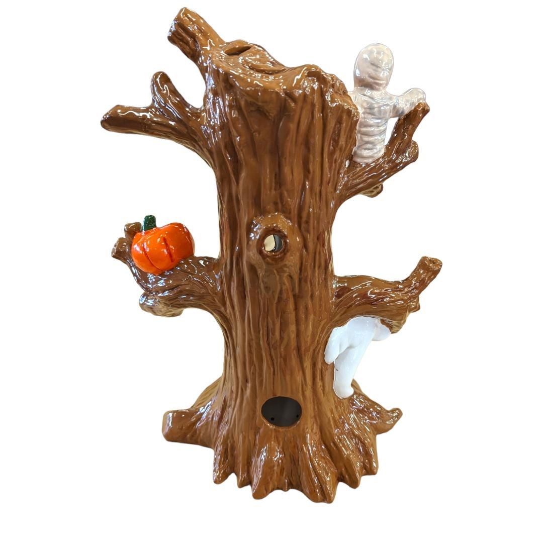 Haunted Halloween Tree Light Up Unpainted Bisqueware Paint Your Own Pottery