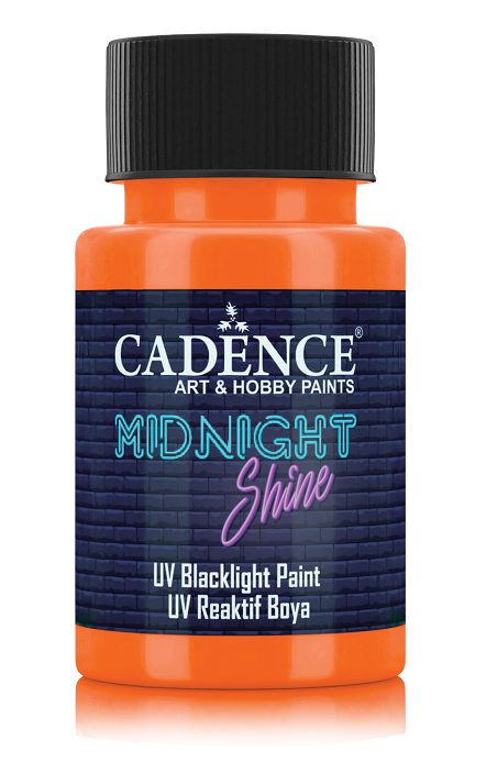 Midnight Shine Orange UV Paint 50ml