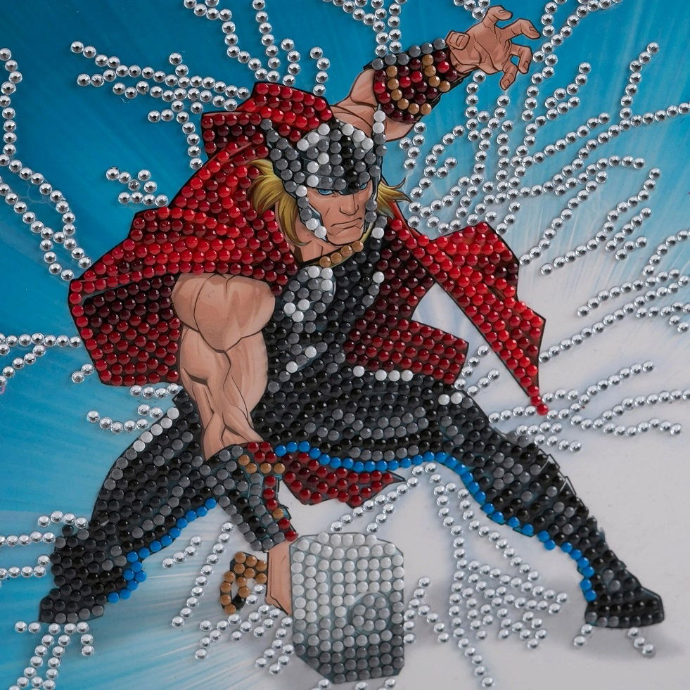 Thor 18 x 18cm Marvel Crystal Art Card Kit