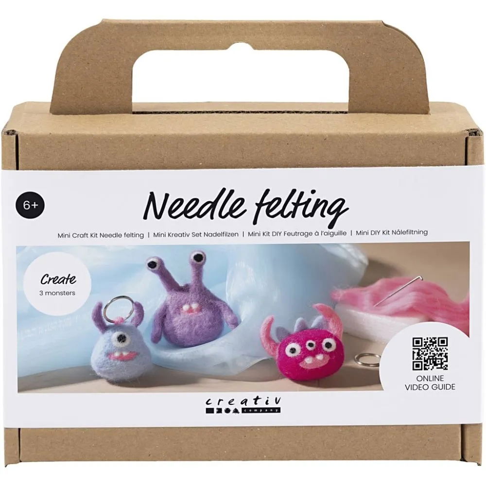 CH977650 Needle Felting Mini Craft Kit Monster Designs