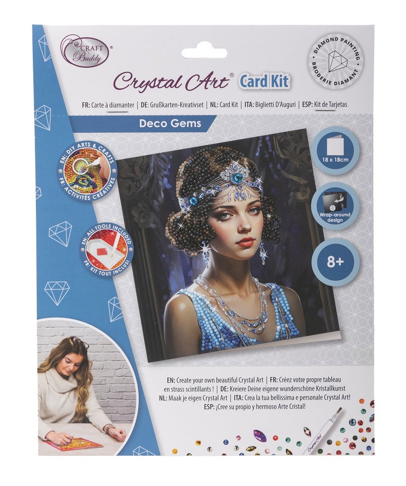 Deco Gems- Crystal Art Card Kit 18cm