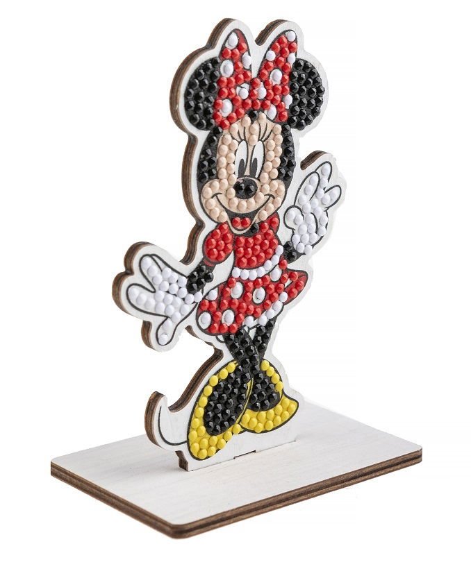 CAFGR-DNY014-01-05 Minnie - Crystal Art Buddy Kit angled