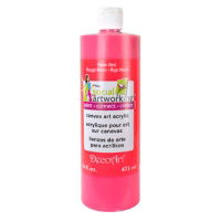 Neon Red- Canvas Art Acrylic Paint 473ml