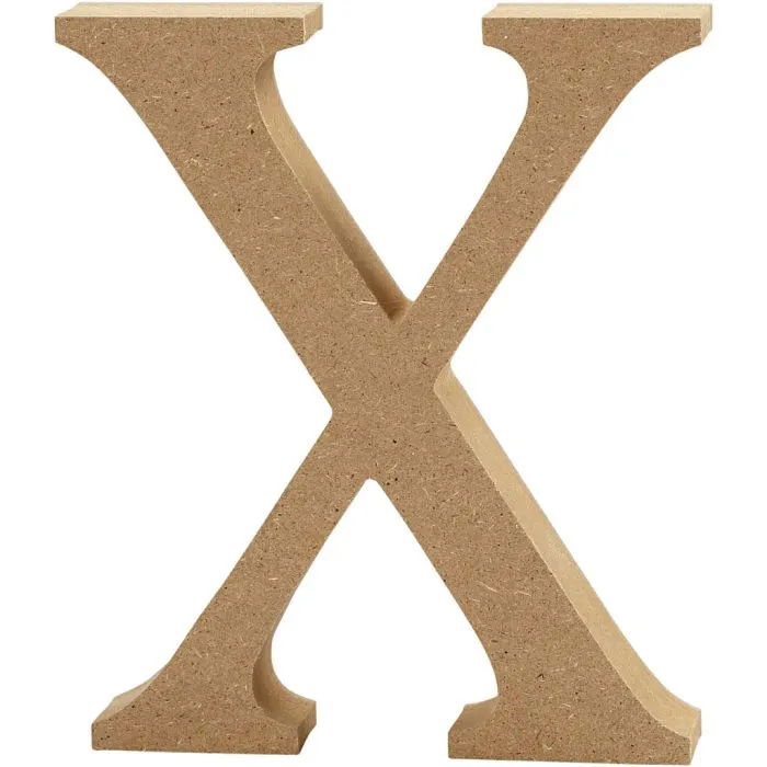 LETTER X - MDF - H: 13cm WIDTH 2cm